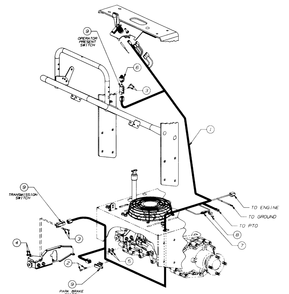 Wiring Harness And Safety Switches Diagram and Parts List for 4815F-PRO 556C465M100 Cub Cadet Lawn Mower
